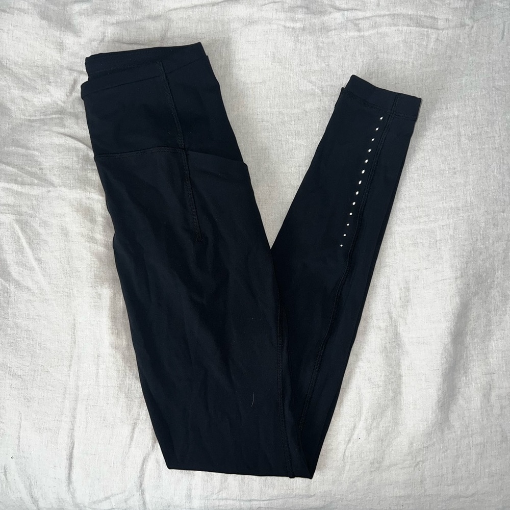 Lily lemon Black High Rise Leggings
